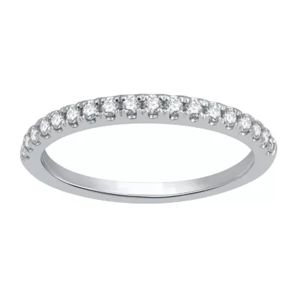 (H-I / I1) 1/4 CT. T.W. Lab Grown White Diamond 10K Gold Wedding Band