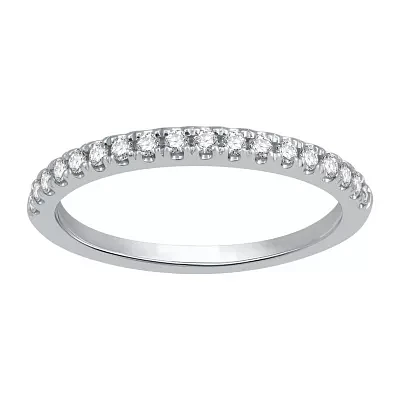 (H-I / I1) 1/4 CT. T.W. Lab Grown White Diamond 10K Gold Wedding Band