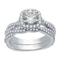 (H-I / Si1-Si2) Womens 1 5/8 CT. T.W. Lab Grown White Diamond 14K Gold Engagement Ring