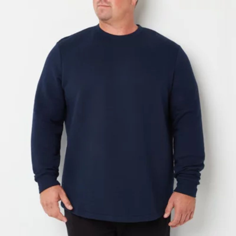 Stylus Big and Tall Mens Crew Neck Long Sleeve T-Shirt