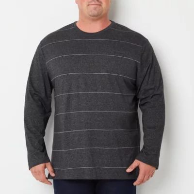 Van Heusen Big and Tall Mens Crew Neck Long Sleeve T-Shirt