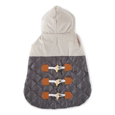 Paw & Tail Quilted Diamond Hooded Dog Jacket