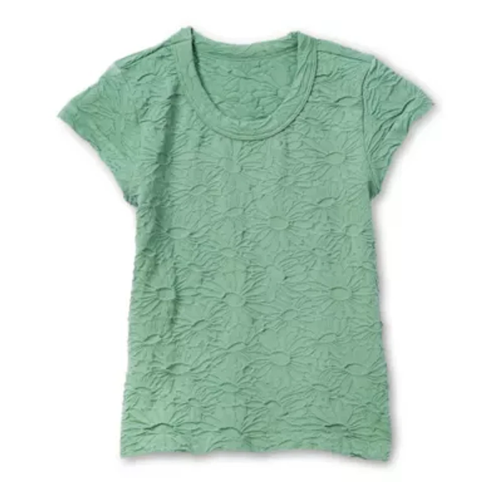 Thereabouts Little & Big Girls Scoop Neck Short Sleeve T-Shirt