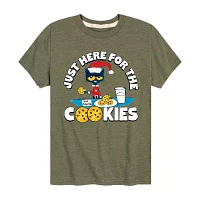 Little & Big Boys Crew Neck Short Sleeve Pete the Cat Graphic T-Shirt