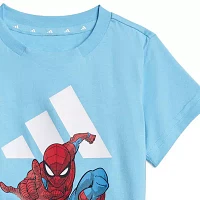 adidas Boys 2-pc. Spiderman Short Set