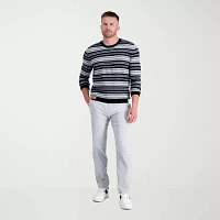 Haggar® Men's Stripe Ribbed Crewneck Sweater