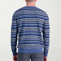 Haggar® Men's Stripe Ribbed Crewneck Sweater