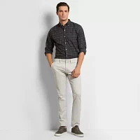 Van Heusen Mens Regular Fit Long Sleeve Plaid Button-Down Shirt