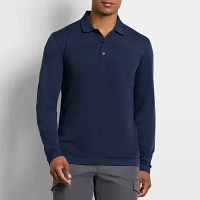 Van Heusen Mens Classic Fit Long Sleeve Polo Shirt