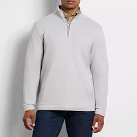 Van Heusen Mens Mock Neck Long Sleeve Pullover Sweater