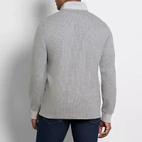 Van Heusen Mens Mock Neck Long Sleeve Pullover Sweater