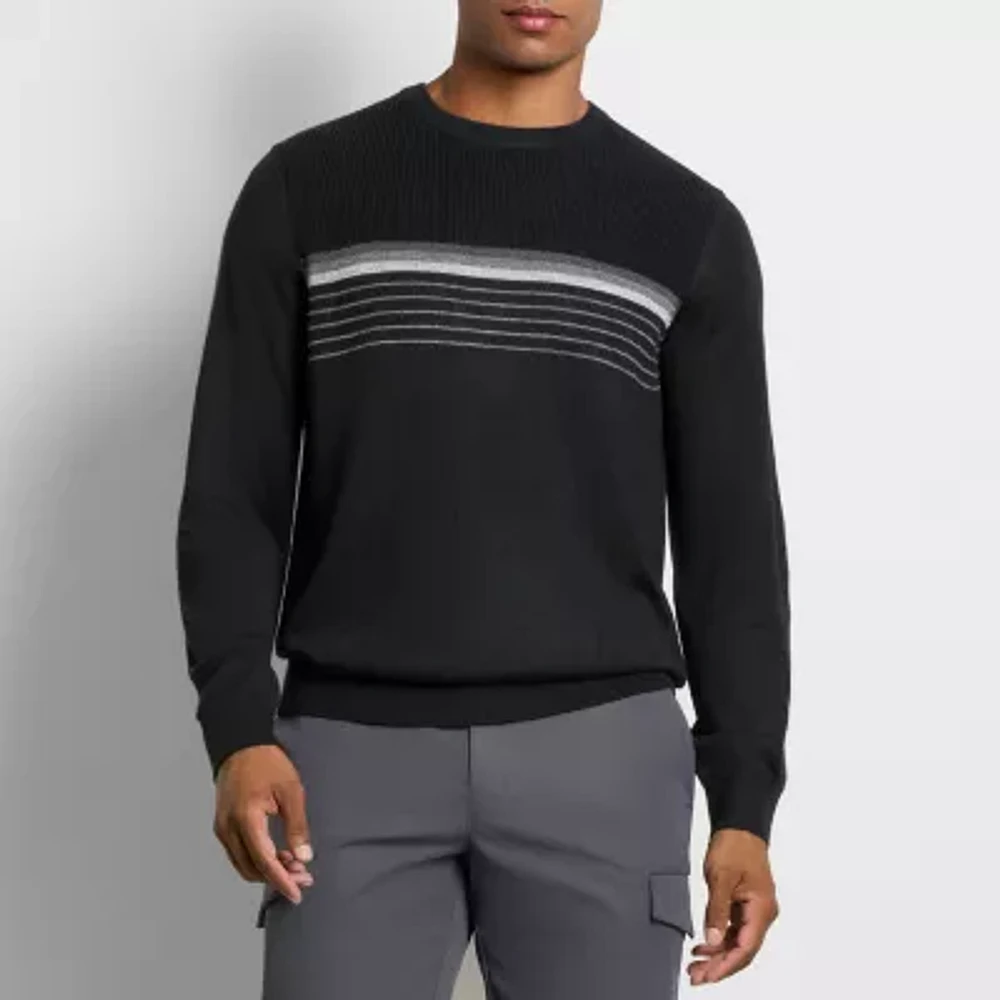 Van Heusen Mens Crew Neck Long Sleeve Pullover Sweater