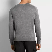 Van Heusen Mens Crew Neck Long Sleeve Pullover Sweater