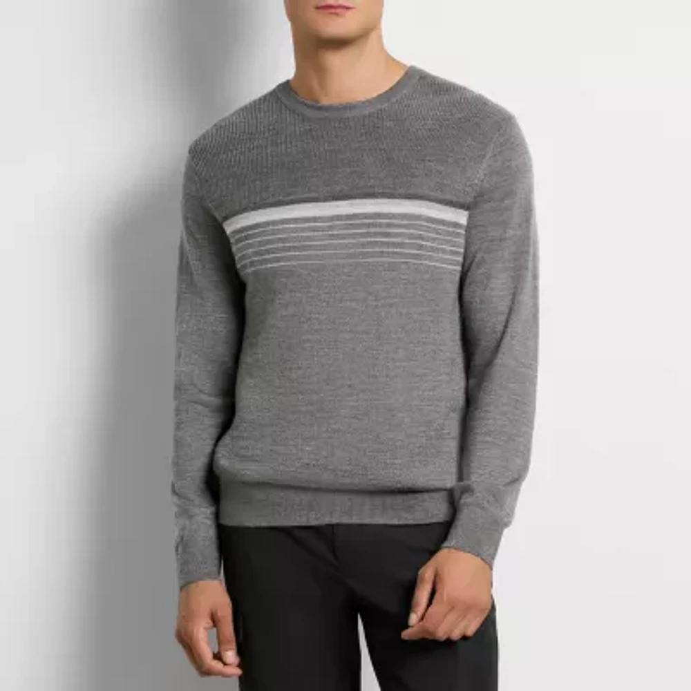 Van Heusen Mens Crew Neck Long Sleeve Pullover Sweater