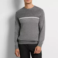 Van Heusen Mens Crew Neck Long Sleeve Pullover Sweater