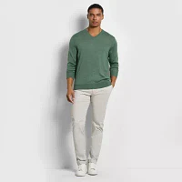 Van Heusen Mens V Neck Long Sleeve Pullover Sweater