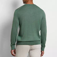 Van Heusen Mens V Neck Long Sleeve Pullover Sweater