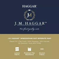 J.M. Haggar™ Men’s Windowpane Tailored Fit Suit Separate Pant