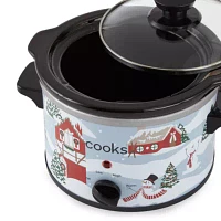 Cooks 1.5-Quart Village Ski Scene Slow Cooker