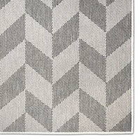 Nicole Miller Country Calla Herringbone Washable 1'9" X 7'2" Outdoor Rectangular Runner