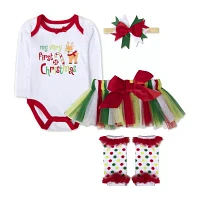 Baby Essentials Girls 4-pc. Skirt Set