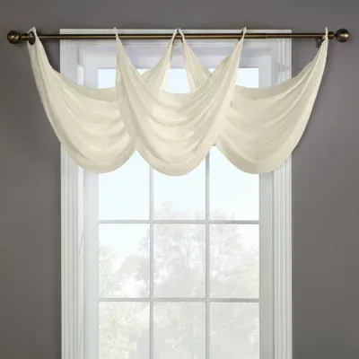 Rhapsody Lined Grommet Top Waterfall Valance