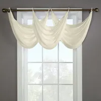 Rhapsody Lined Grommet Top Waterfall Valance