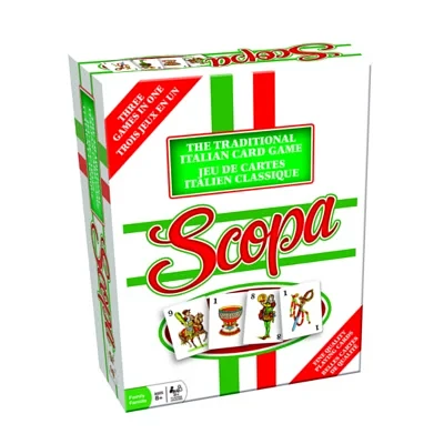 Outset Media Scopa Deluxe Card Game Board Game