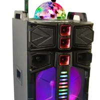 BeFree Sound Dual 12 Inch Subwoofer Bluetooth Portable Party Speaker