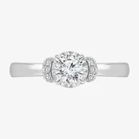 (I / I1) Womens 1 CT. T.W. Lab Grown White Diamond 10K or 14K Gold Round Solitaire Engagement Ring