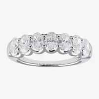 7-Stone (G / Vs2) CT. T.W. Lab Grown White Diamond 14K Gold Anniversary Wedding Band