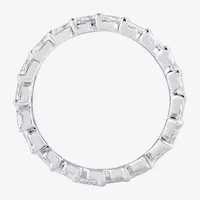 G / Vs2) CT. T.W. Lab Grown White Diamond 14K White Gold Anniversary Eternity Band