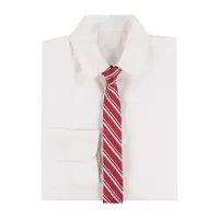 Van Heusen Little & Big Boys Adaptive Point Collar Long Sleeve Shirt + Tie Set