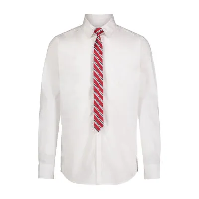 Van Heusen Little & Big Boys Point Collar Long Sleeve Adaptive Shirt + Tie Set