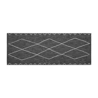 Madison Park Maya Moroccan 2'7"x6'10" Flatweave Skid Resistant Indoor Outdoor Rectangular Runner