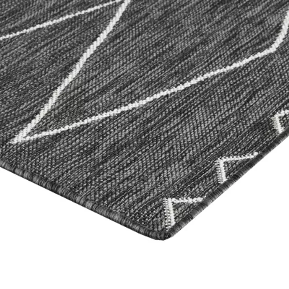 Madison Park Maya Moroccan 2'7"x6'10" Flatweave Skid Resistant Indoor Outdoor Rectangular Runner