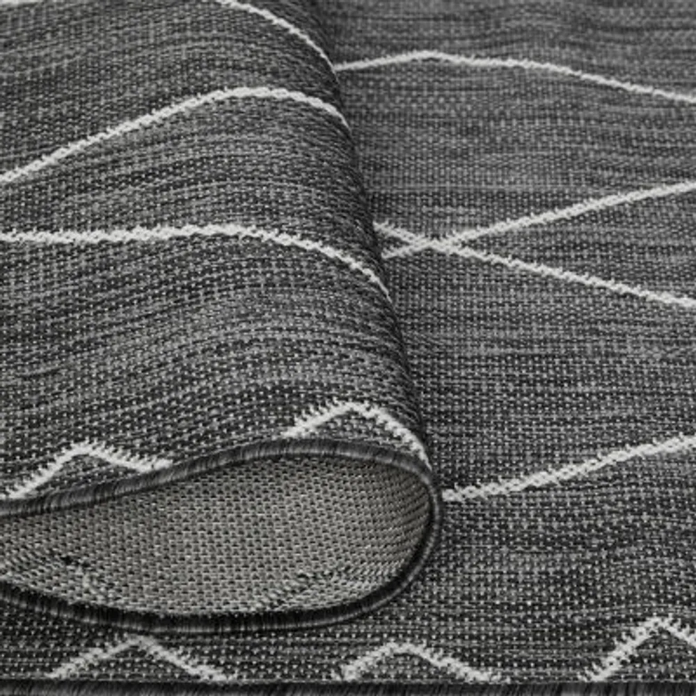 Madison Park Maya Moroccan 2'7"x6'10" Flatweave Skid Resistant Indoor Outdoor Rectangular Runner