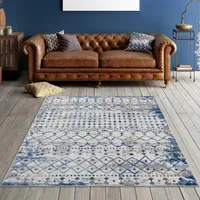 Madison Park Reese Soft Textural Waves Machine Woven Skid Resistant Indoor Rectangular Area Rug