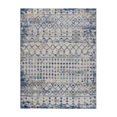 Madison Park Reese Soft Textural Waves Machine Woven Skid Resistant Indoor Rectangular Area Rug