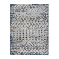 Madison Park Reese Soft Textural Waves Machine Woven Skid Resistant Indoor Rectangular Area Rug
