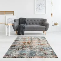 Madison Park Amelia Abstract Machine Woven Skid Resistant Indoor Rectangular Area Rug