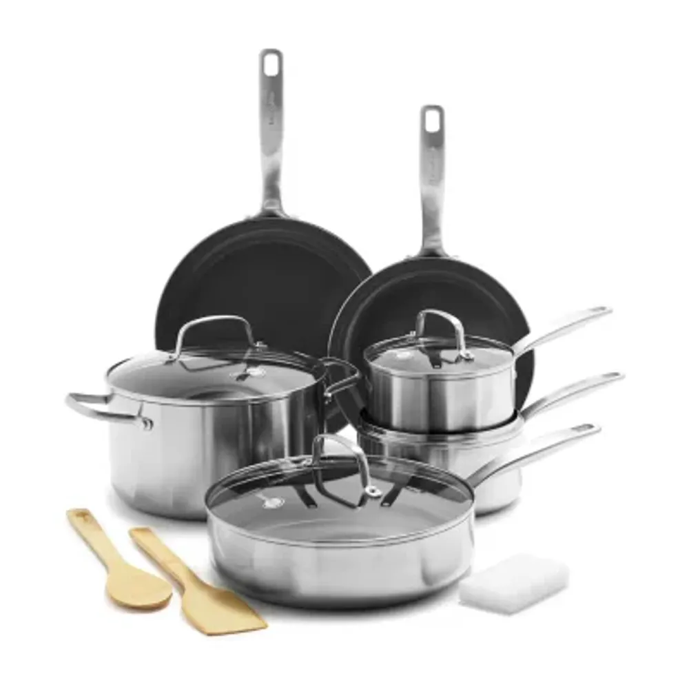 GreenPan Chatham Stainless Steel Ceramic Non-Stick 12-pc. Cookware Set