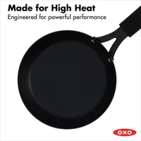 OXO Black Steel 8" Frying Pan with Silicone Sleeve