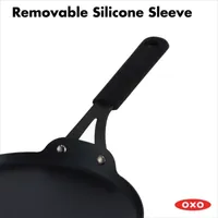 OXO Black Steel 10" Crepe Pan with Silicone Sleeve