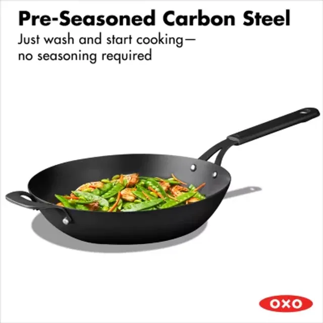 OXO Black Steel Crepe Pan 10 w/ Silicone Sleeve