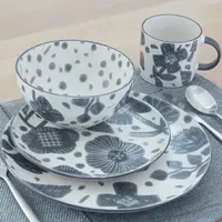 Baum Willen Grey 16-pc. Ceramic Dinnerware Set