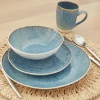 Baum Nimbus Blue 16-pc. Ceramic Dinnerware Set