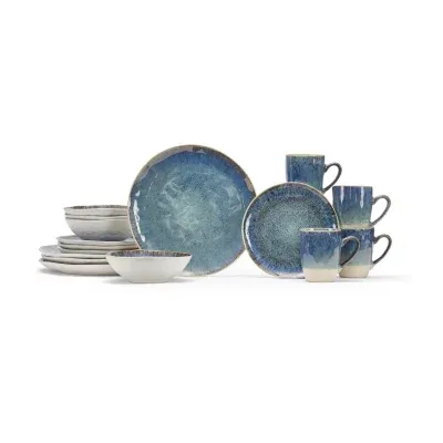 Baum Nimbus Blue 16-pc. Ceramic Dinnerware Set