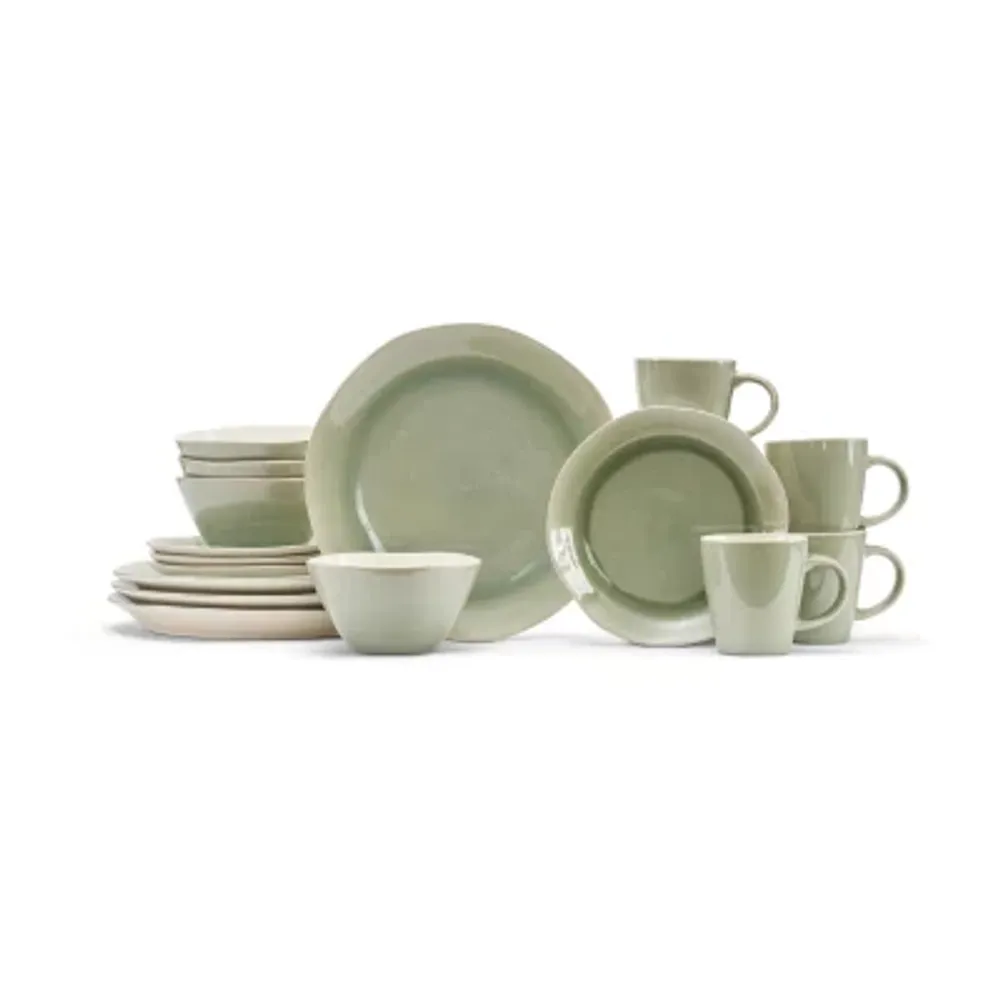 Baum Norte Sage 16-pc. Ceramic Dinnerware Set