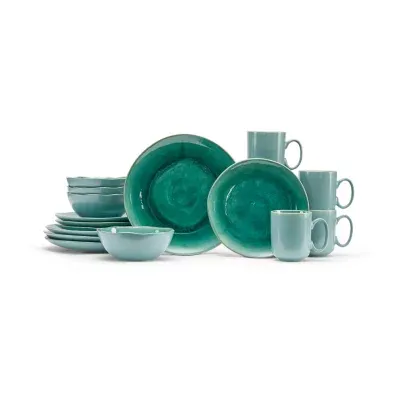 Baum Imperial Green 16-pc. Ceramic Dinnerware Set